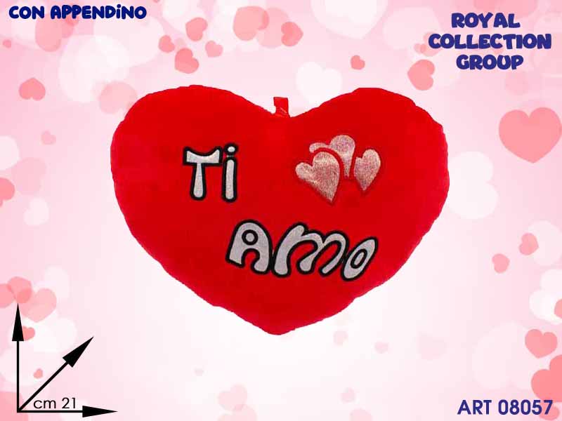 Pl2867 1 Cuore Rosso Ti Amo Cm 21