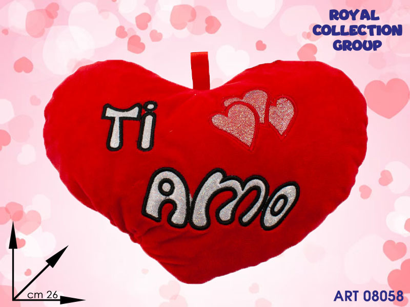 Pl2867 2 Cuore Rosso Ti Amo Cm 26