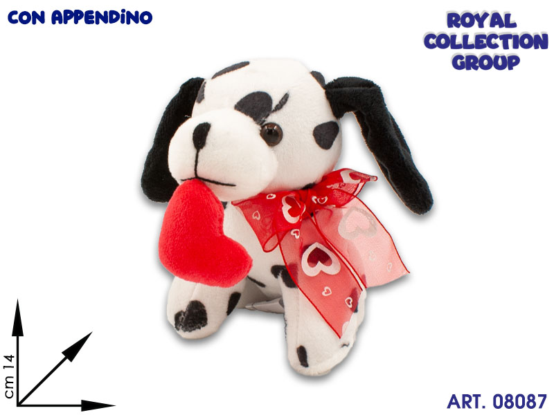A1 13497 1  Dalmata Peluche C/cuoricino  Cm 14