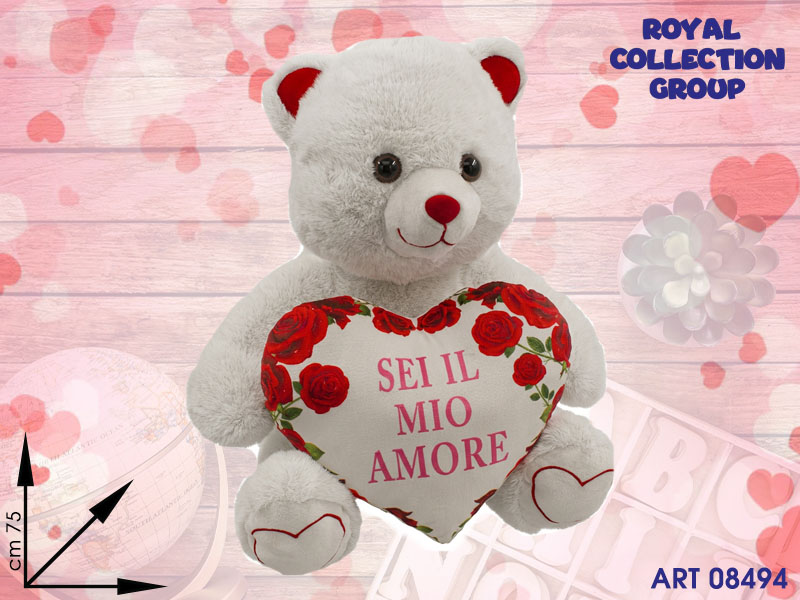 A1 18180 Savana Peluche 3 Ass C/cuore  Cm 32