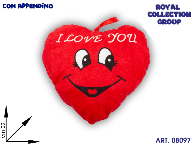 C5 17161 22 Cuore Peluche  I Love You Cm 22