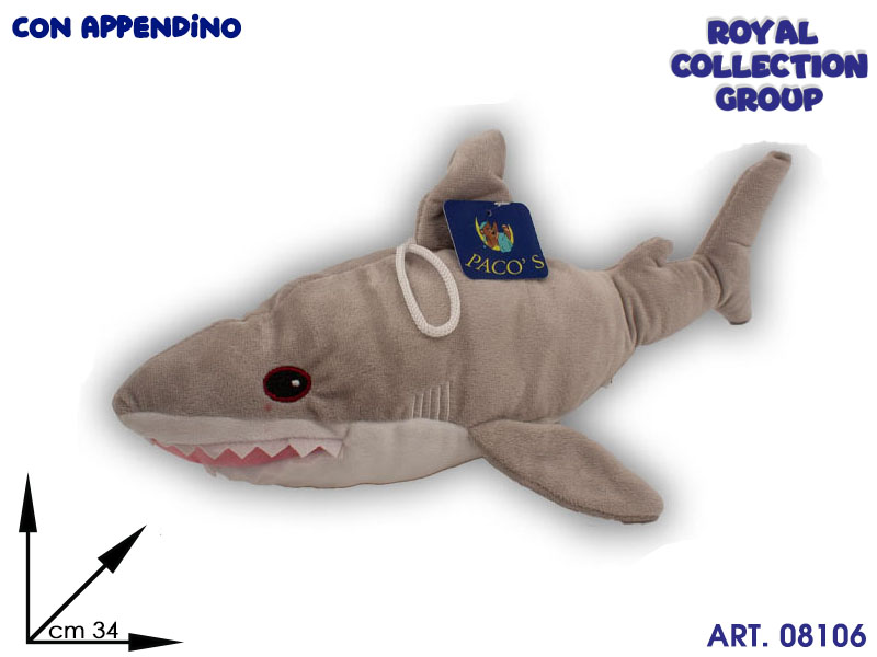 A1 19387 1 Squalo Peluche Cm 34