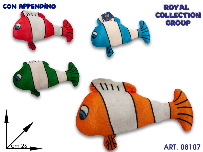C5 17651 Pesce Tropicale 3 Col Ass Cm 26