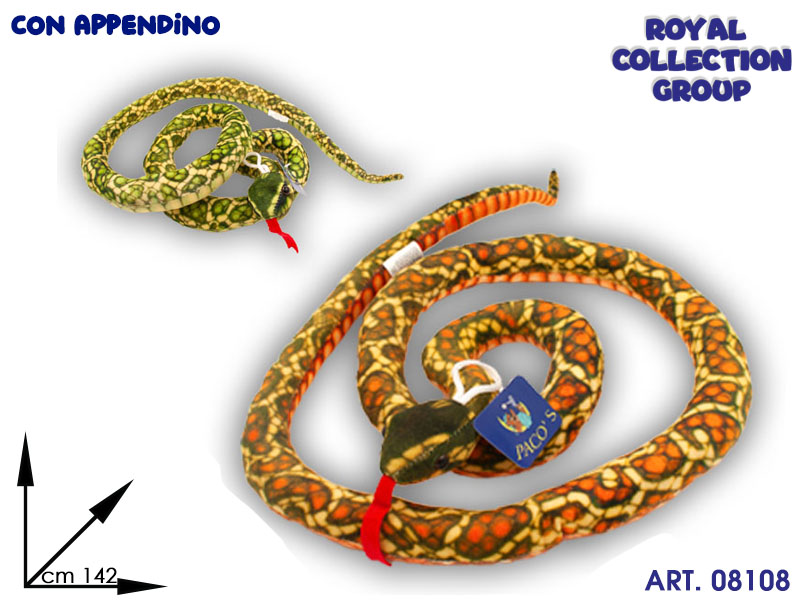 A1 21175 1 Serpente Cobra Peluche Cm 142