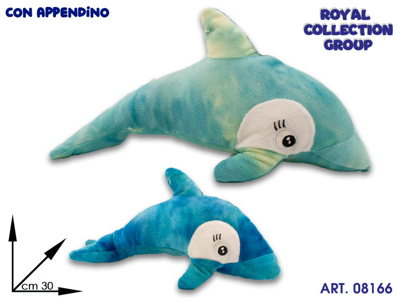 A1 19417 1 Delfino 2 Ass Peluche Morbidoso Cm 30