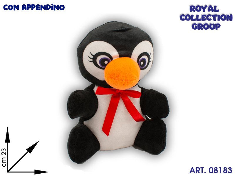 69616 23 Pinguino Fiocco Peluche Cm 23