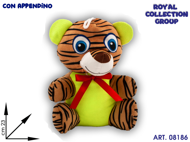 69526 23 Tigre In Piedi C/fiocco Cm 23