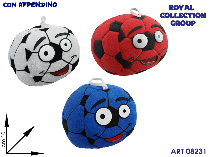Jm1704s Palla Peluche Squadre 3 Ass Cm 10