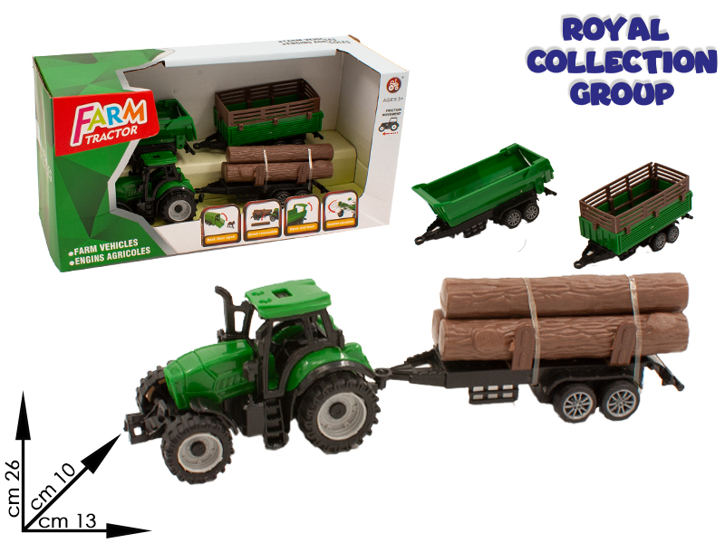K1803695 Trattore C/rimorchi Farm  Cm 26x13