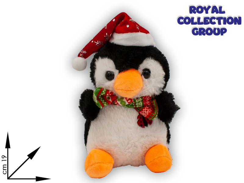 Pl2873 Pl2875 Pinguino C/ricamo Coccinella Cm 19 Natale