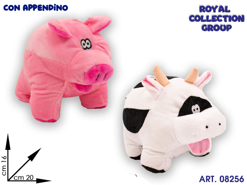 Pl32831 3 Mucca Maiale Peluche Ass Cm 20