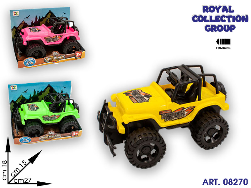 K180043 Jeep Off Road 3 Col Frizione Cm 27x18