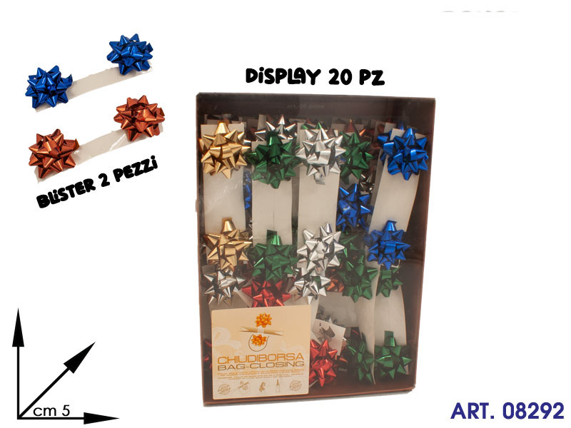 Bister 2pz Coccarda 5 Cm Col Ass  (display 50 Pz)