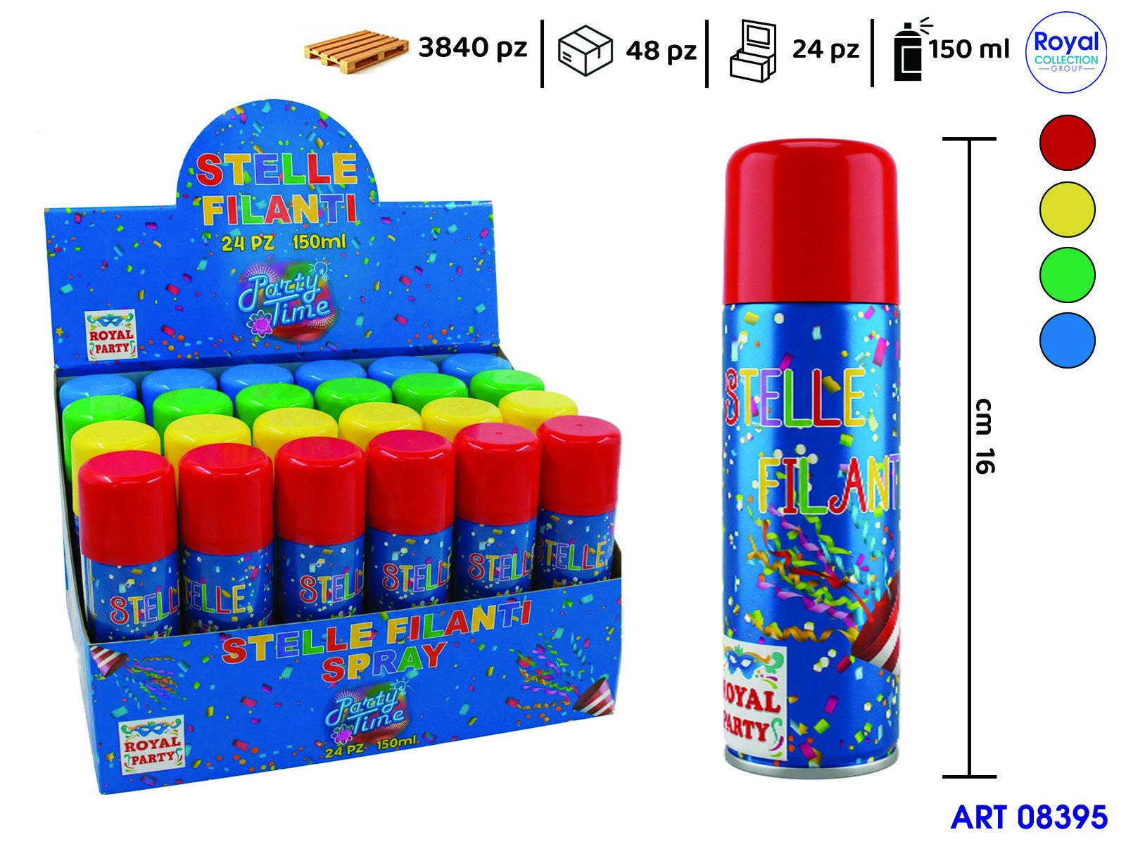 70301 F  Stelle Filanti Col Ass Pz24 Ml 150