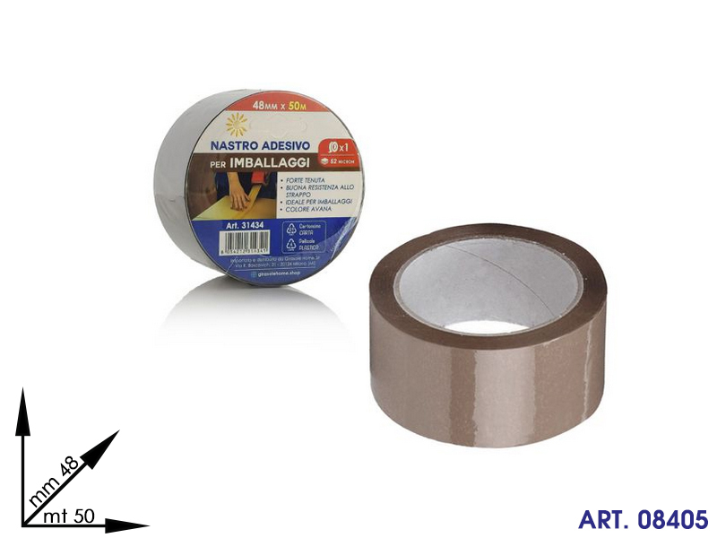 31434 Nastro Adesivo Marrone 48mmx50m