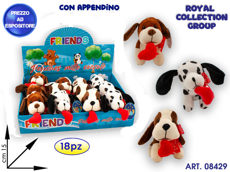 Display Con 18 Pz Cani Ass C/cuore Cm 15 08085 08087 08083