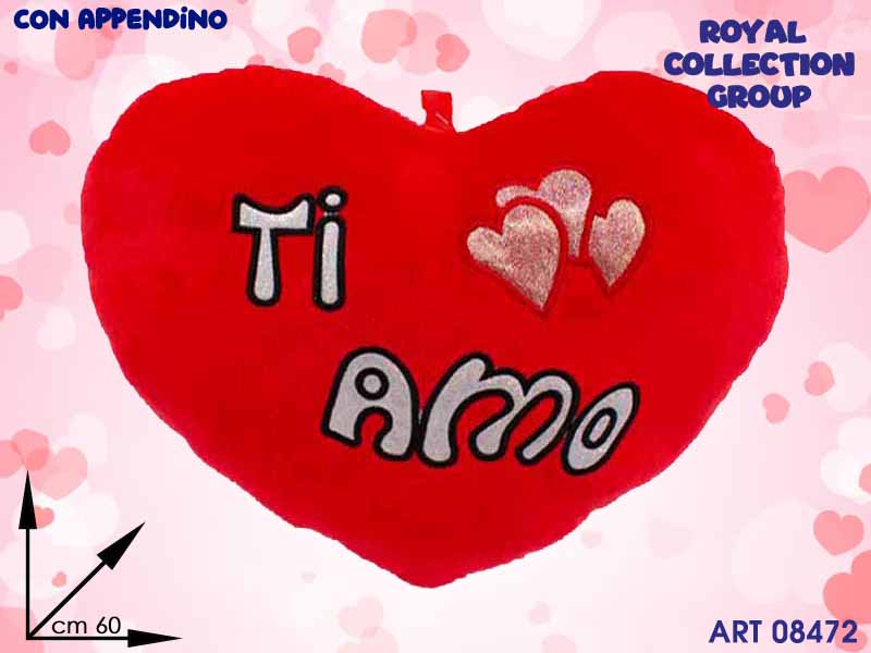 Pl2867 4 Cuore Rosso Ti Amo Cm 60