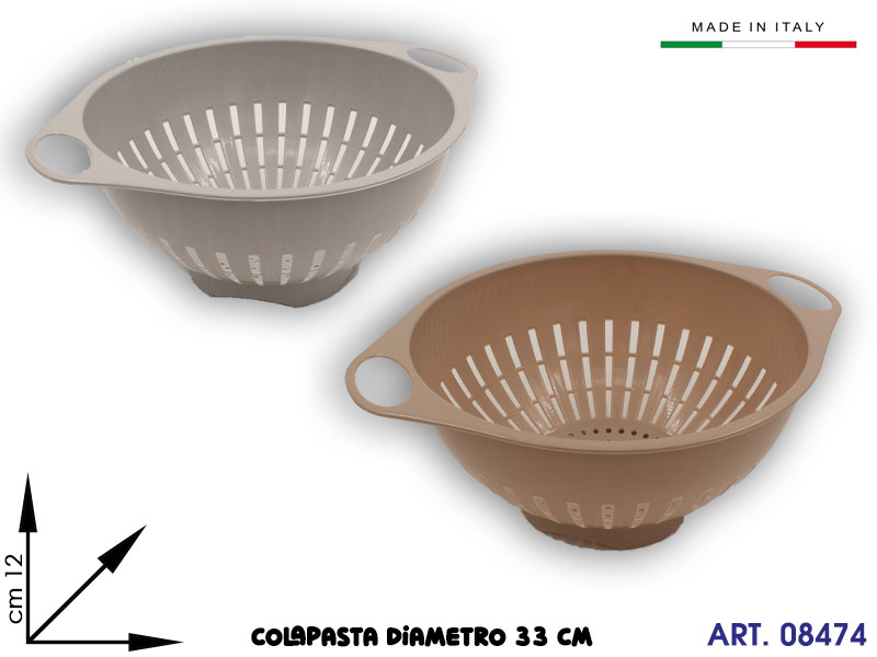 188 Scolapasta Sring Col Ass  Cm 33