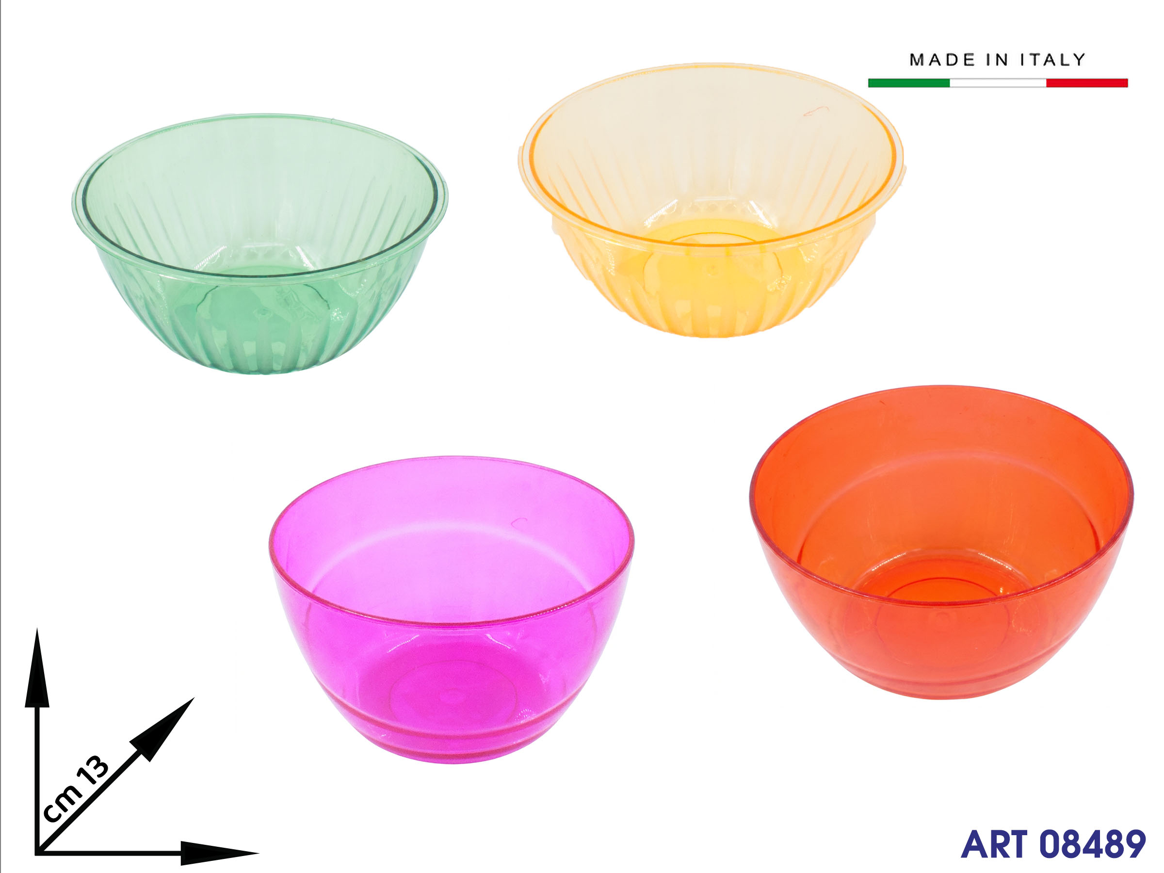 Coppetta Plastica Col Ass Cm 13
