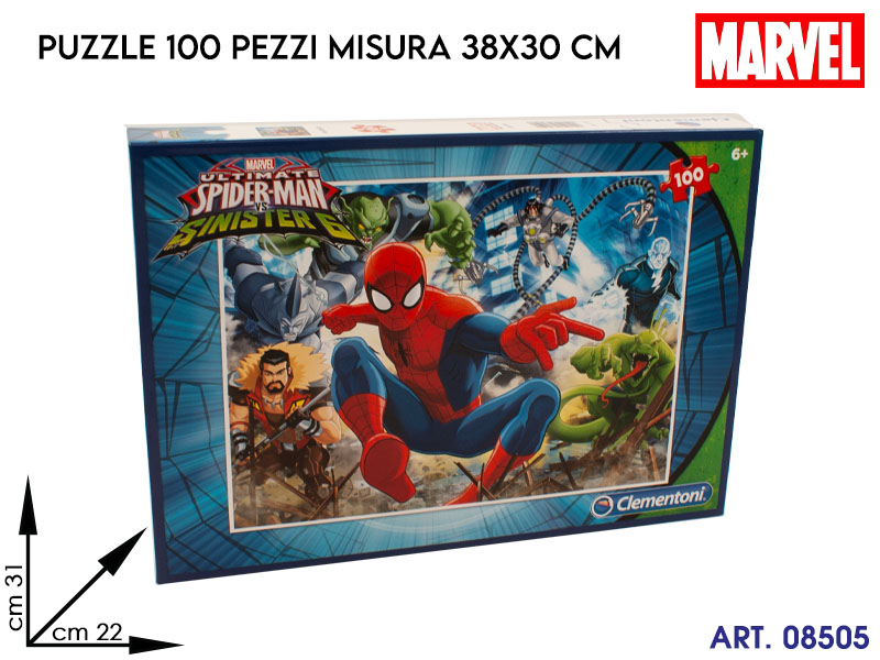 07259 Puzzle 100 Pz Spiderman  Cm 31x22