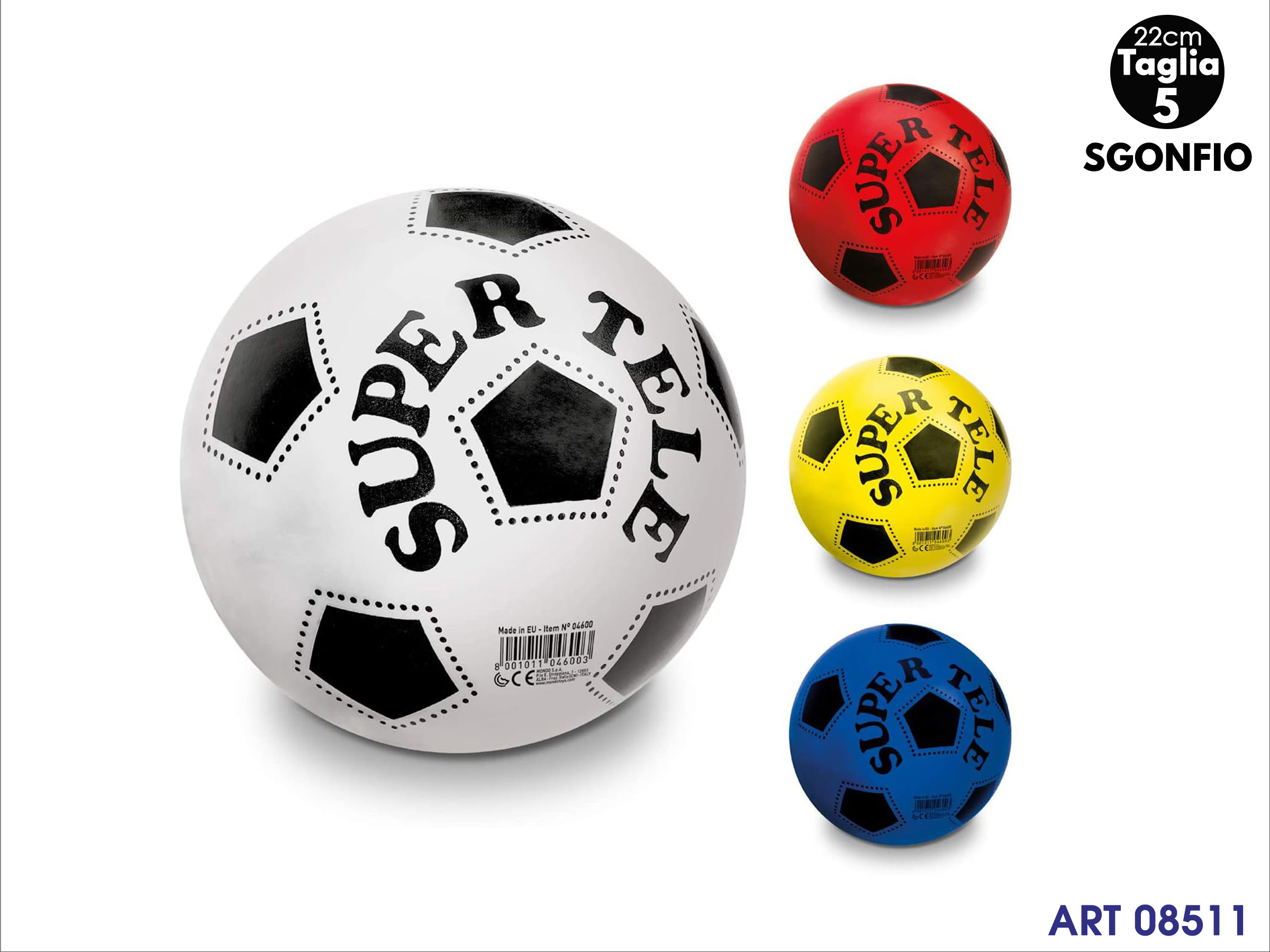 Pallone Super Tele D.220 Sgonfio