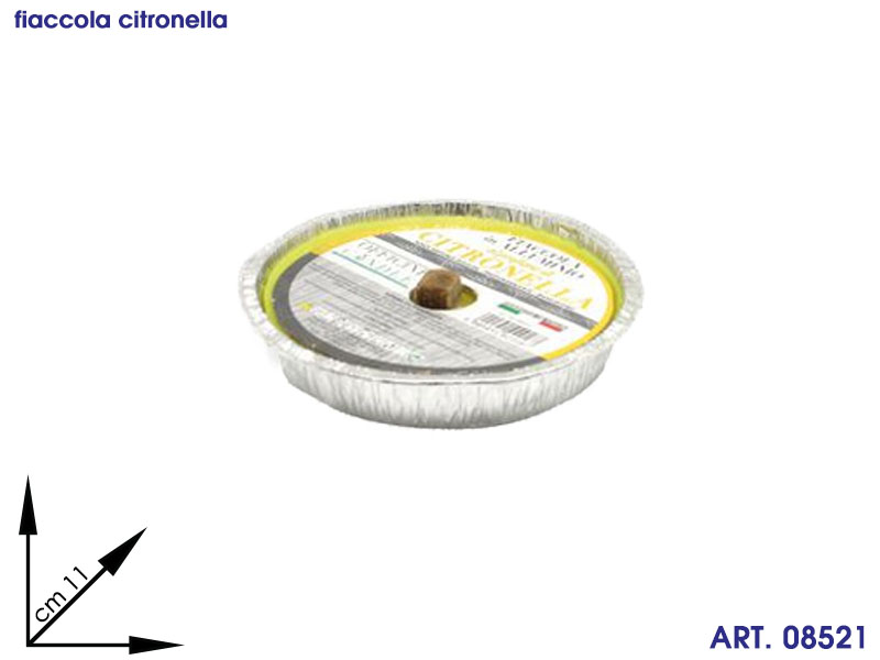 Af190oc  Fiaccola In Alluminio Citronella Cm11x2