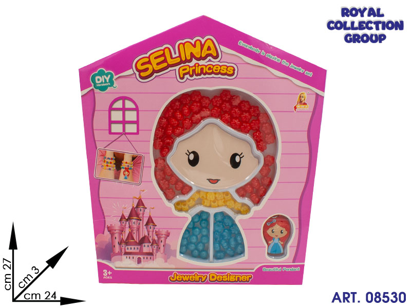 K4801048 Perline Selina Princess Rosa Cm 27x24