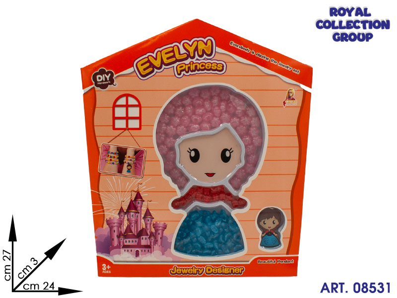 K4801056 Perline Selina Princess Arancio Cm 27x24