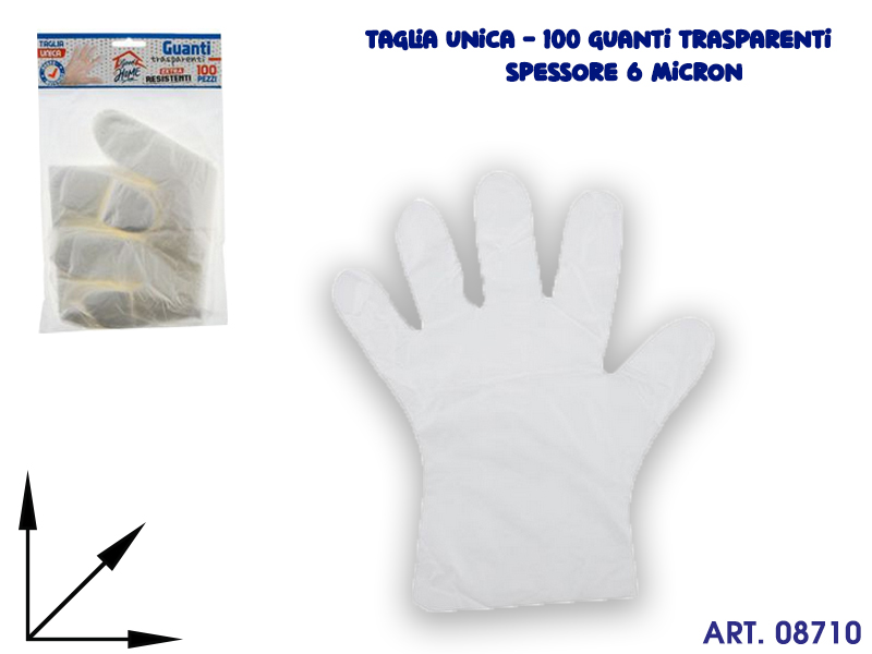 0003931 Set 100 Guanti Usa E Getta