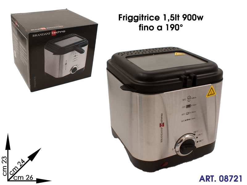 183 54664 Friggitrice Techno Coll 1.5 Lt Abs/inox Cm 26.5x23