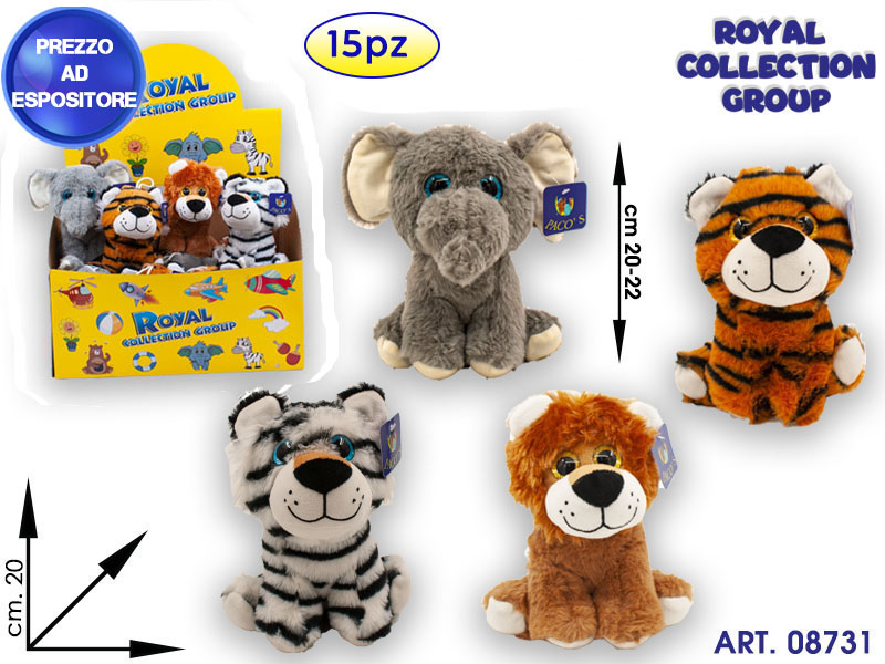 A1 20186e 20a  Savana Peluche 4 Ass  Cm 20 Display 15 Pz