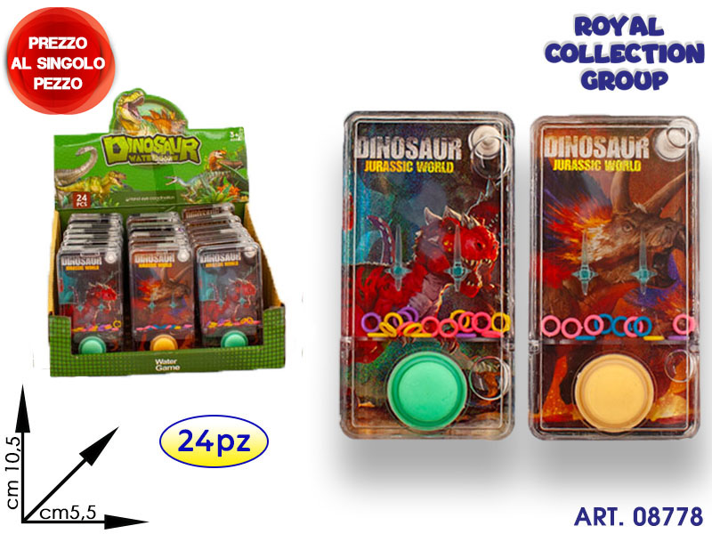 K3232 K0100960 Gioco Acqua Dino Display Pz 24 Cm 10.5x5.5