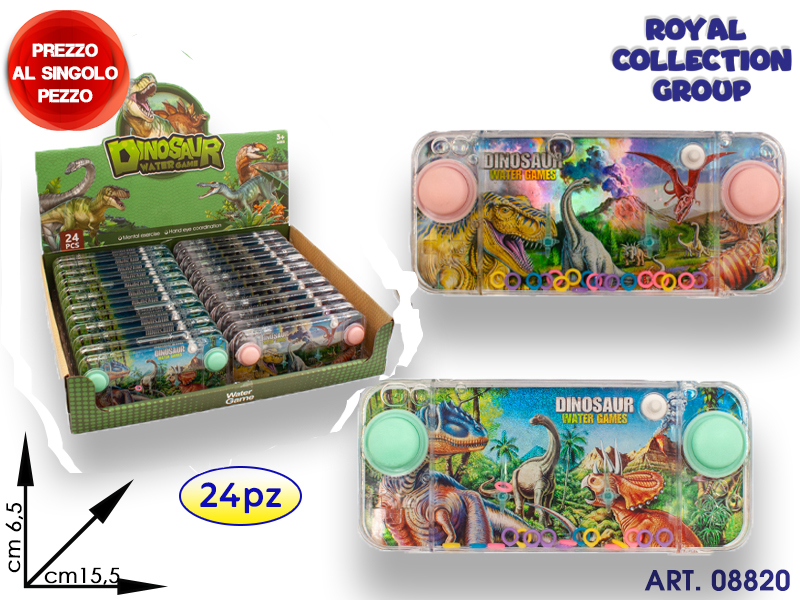 K0100958 Gioco Acqua Dino  Display 24 Pz Cm 15.5x6.5