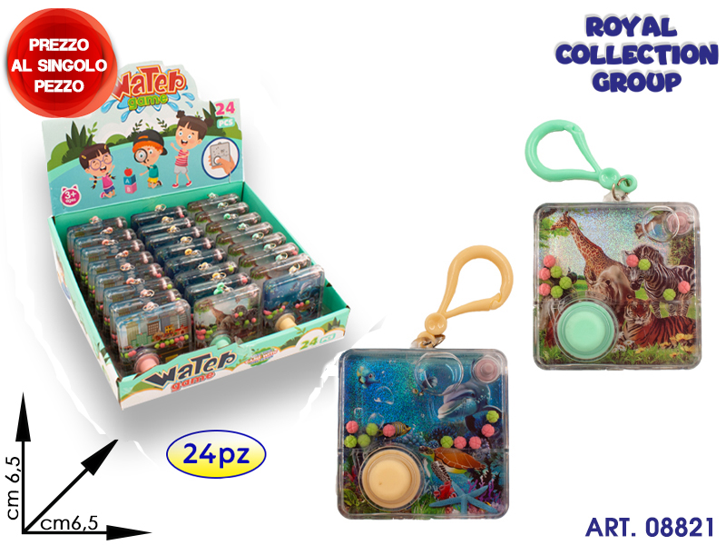 K0100866 Gioco Acqua C/moschettone Display 24 Pz Cm 6.5