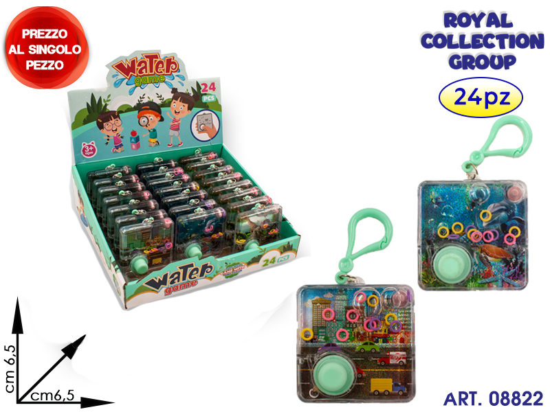 K0100962 Gioco Acqua C/moschettone Display 24 Pz Cm 6.5