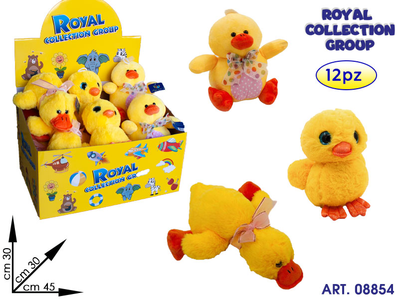 Espositore Royal C/12 Peluche Papera Cm 30/20