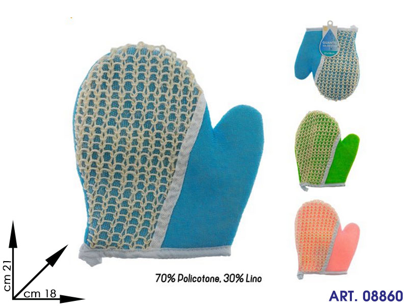 33401 Guanto Da Doccia Cm 21x18