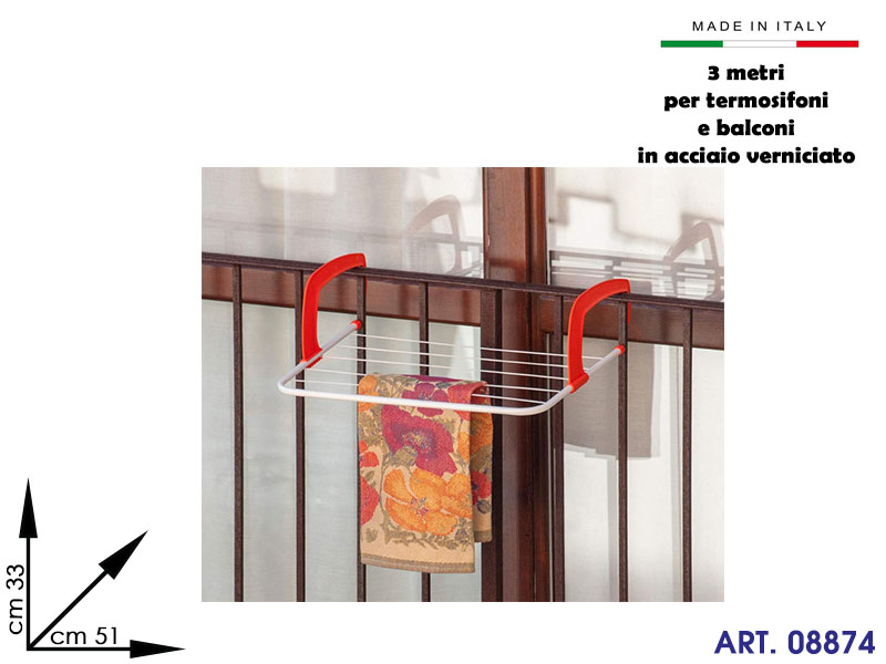 Stendi Per Termosifone Mimi 3mt   Cm 51x33