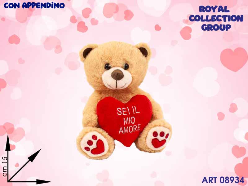 Pl2931-1 Orso C/cuore "sei Il Mio Amore"  Cm 15