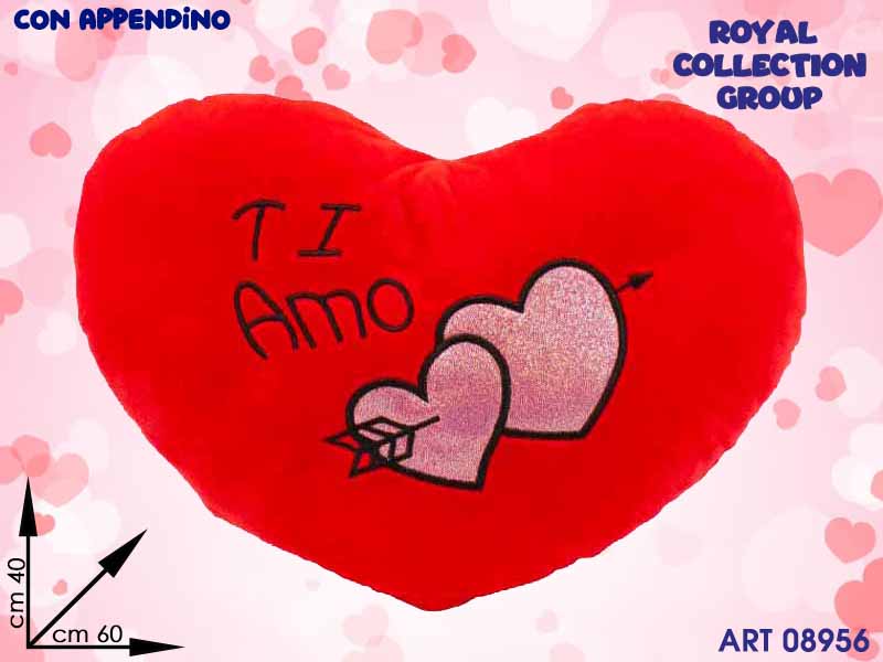 Pl2860 4 Cuore Rosso "ti Amo" Cm 60