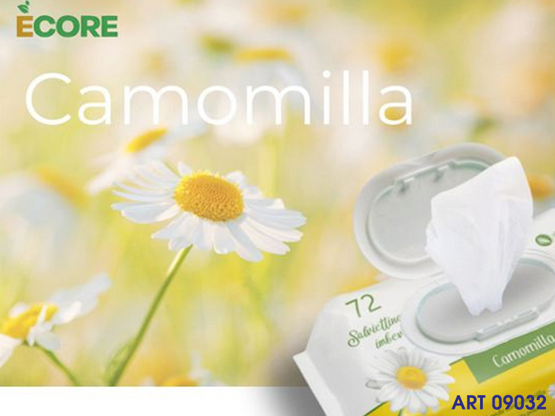 72 Salviettine Camomilla  Cm 18x10
