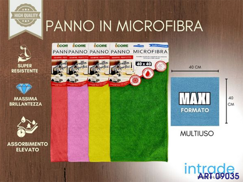Panno Microfibra Col 40x40