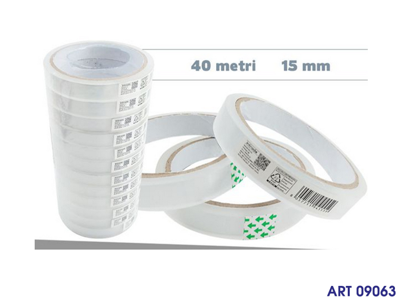 Nastro Adesivo 40mt 15mm