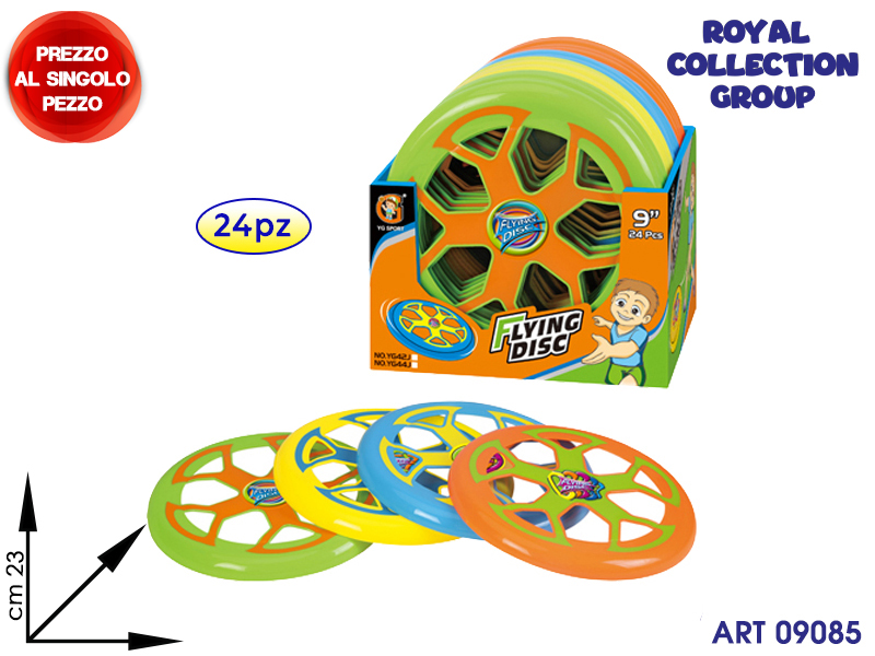 K5000447  Yg44j Frisbee Cm 23 Col Ass Display 24 Pz