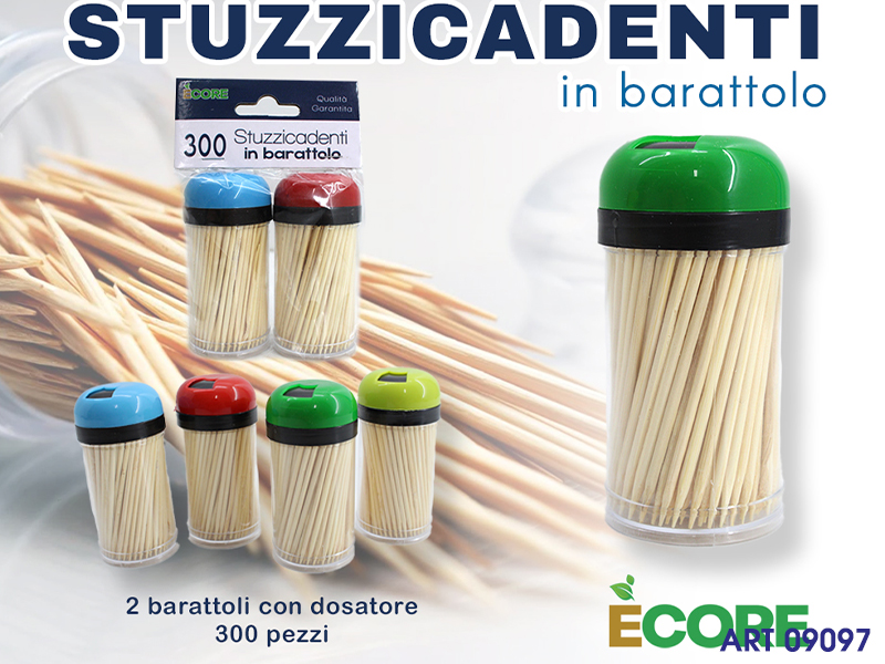 Barattoli 2 Pz Stuzzicadenti