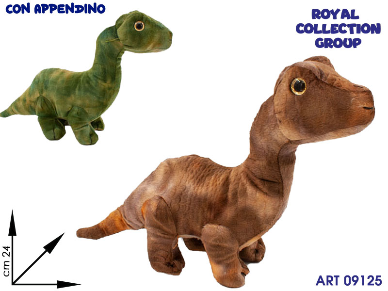 58393 Dinosauro Peluche 2 Ass Cm 24