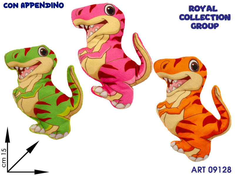 Pl2949 Dinosauro Peluche 3 Col Cm15