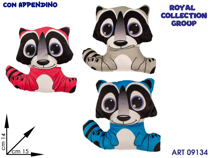 Pl2841 Procione Peluche Col Ass Cm 14