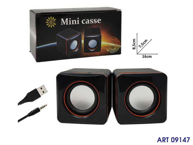 Mini Casse Stereo  Cm 16x8