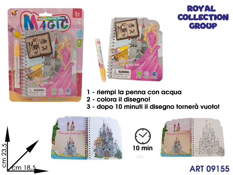 K3600190 Blister Album Magic Water Princess Cm 23.5x18.5